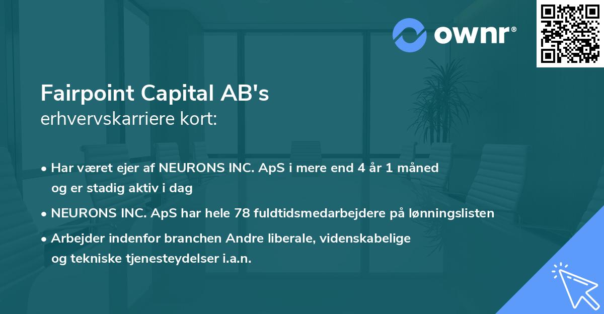 Fairpoint Capital AB's erhvervskarriere kort