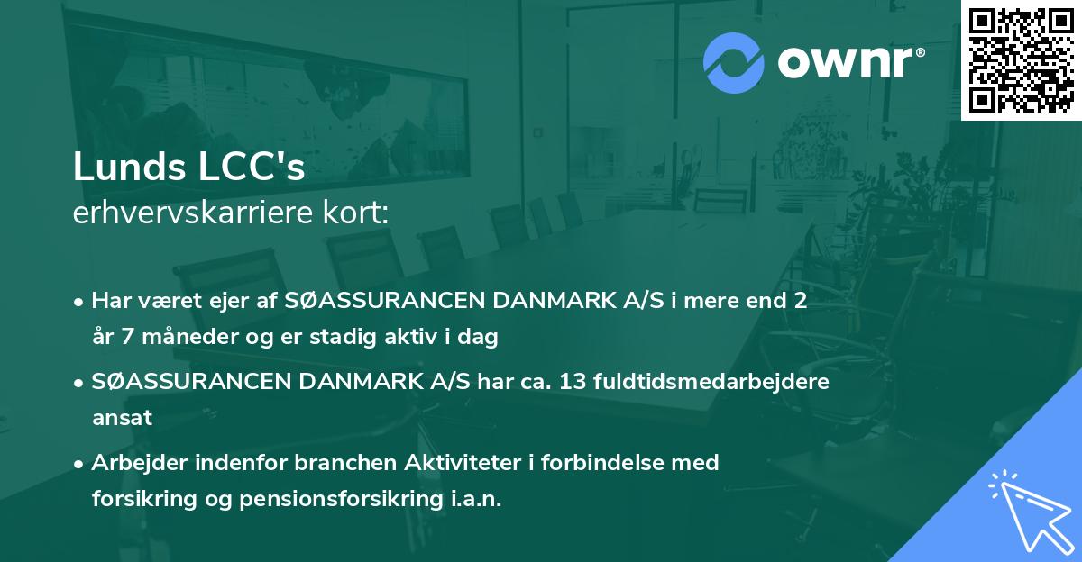 Lunds LCC's erhvervskarriere kort