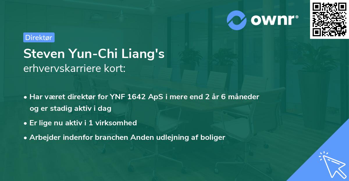 Steven Yun-Chi Liang's erhvervskarriere kort