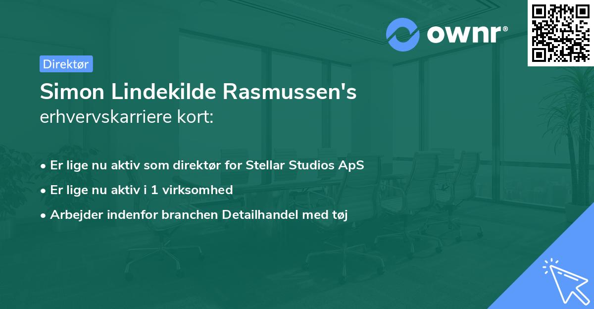 Simon Lindekilde Rasmussen's erhvervskarriere kort