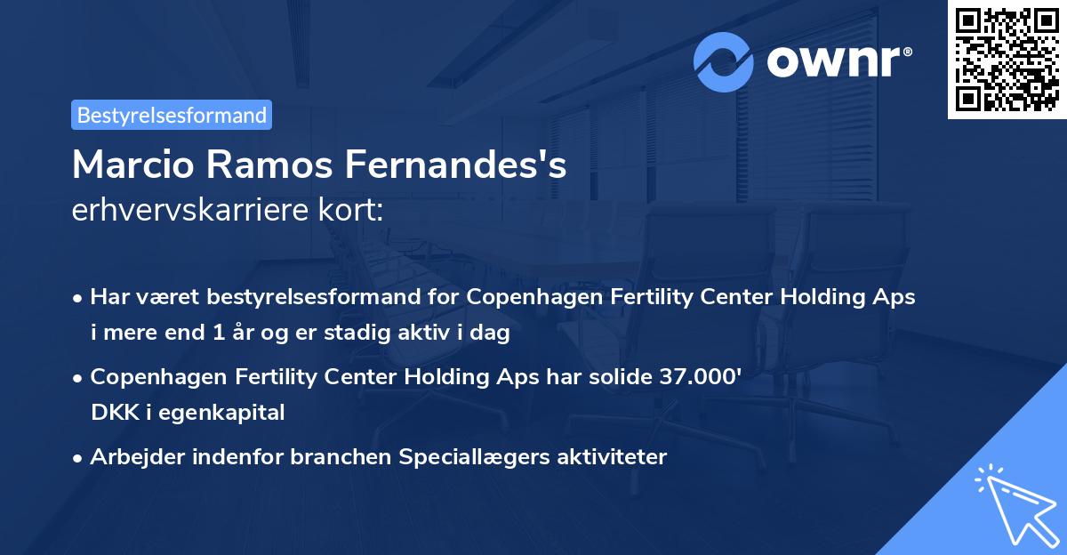 Marcio Ramos Fernandes's erhvervskarriere kort