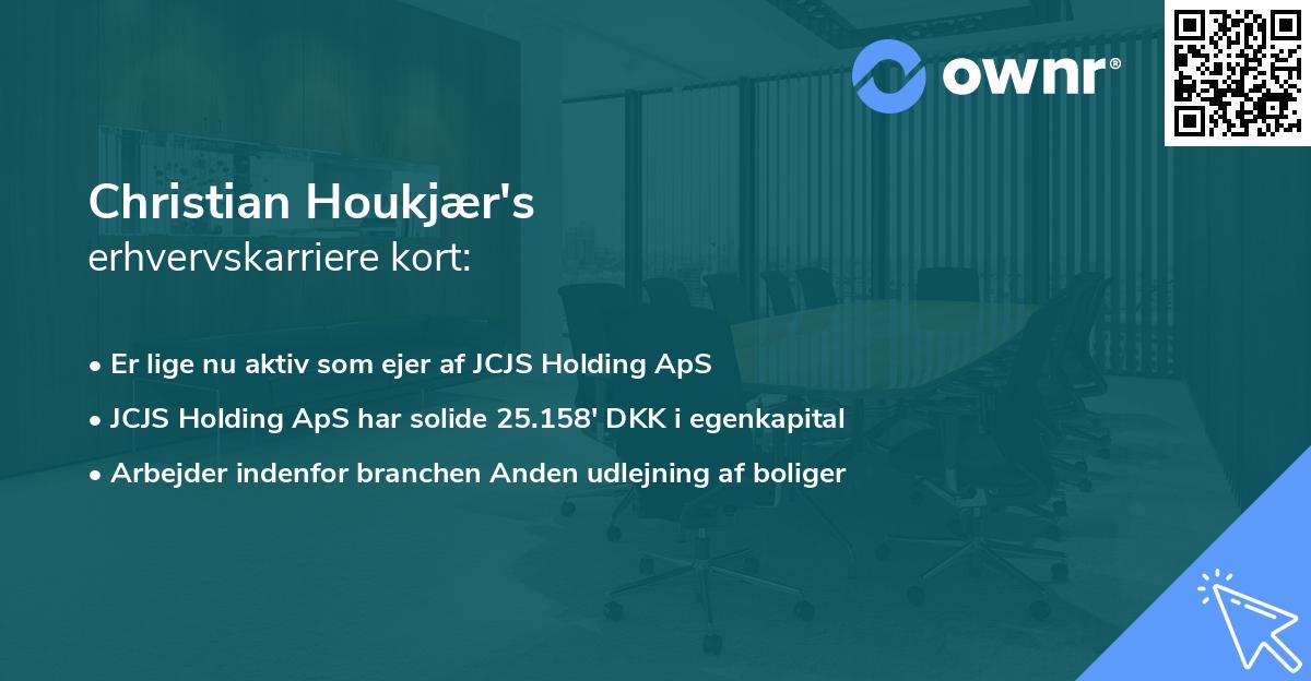 Christian Houkjær's erhvervskarriere kort