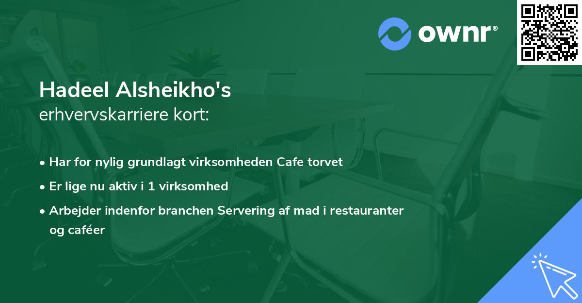 Hadeel Alsheikho's erhvervskarriere kort