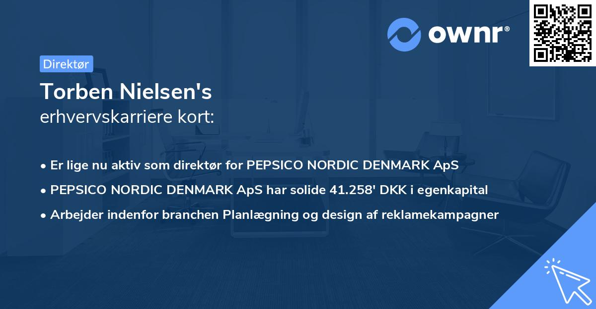 Torben Nielsen's erhvervskarriere kort