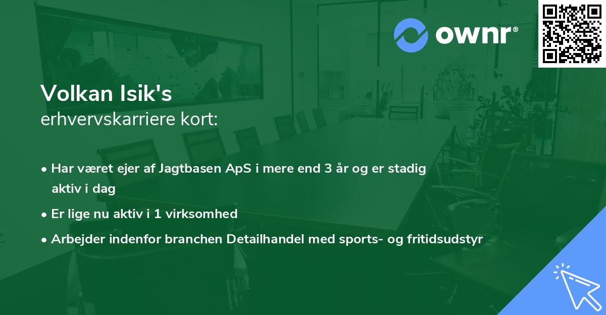 Volkan Isik's erhvervskarriere kort