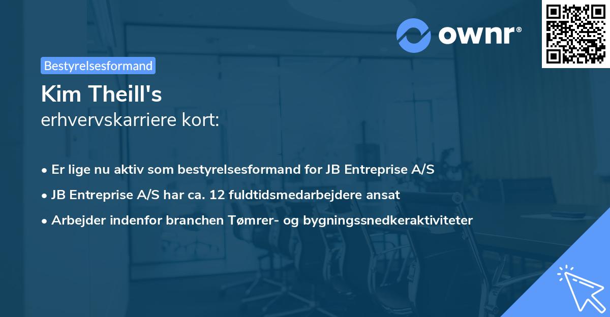 Kim Theill's erhvervskarriere kort