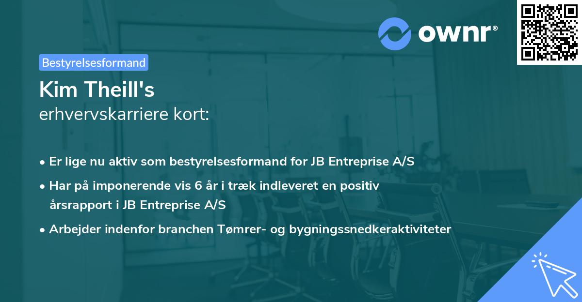 Kim Theill's erhvervskarriere kort