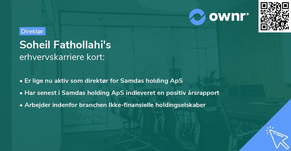 Soheil Fathollahi's erhvervskarriere kort
