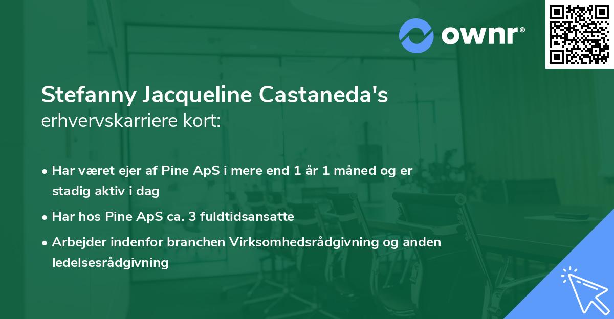 Stefanny Jacqueline Castaneda's erhvervskarriere kort