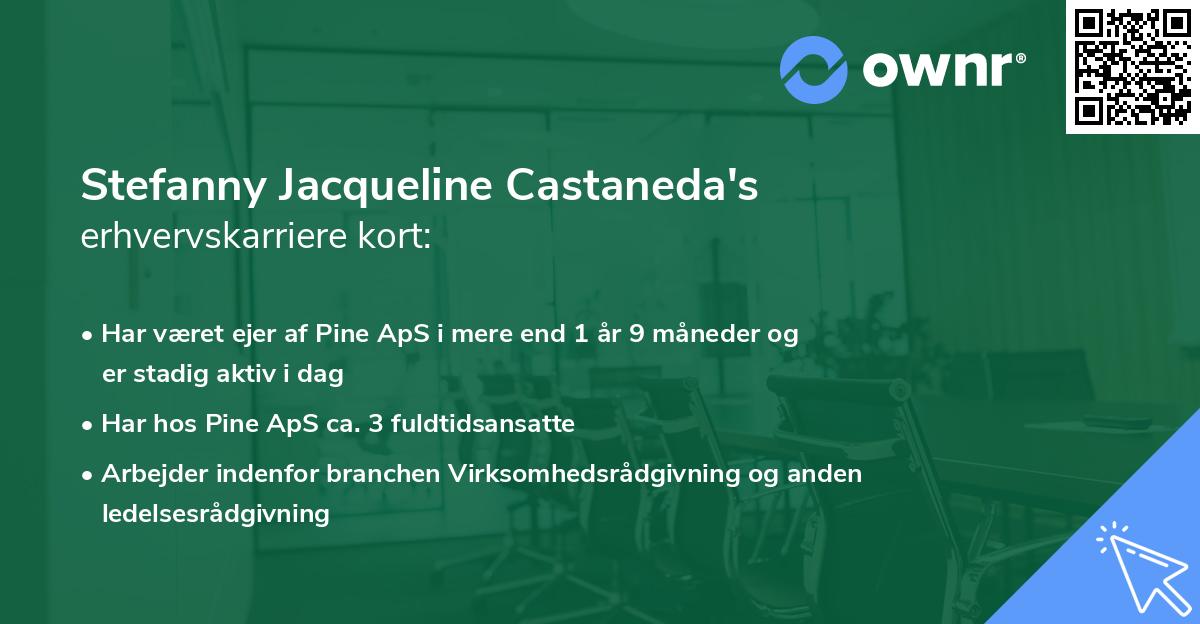 Stefanny Jacqueline Castaneda's erhvervskarriere kort