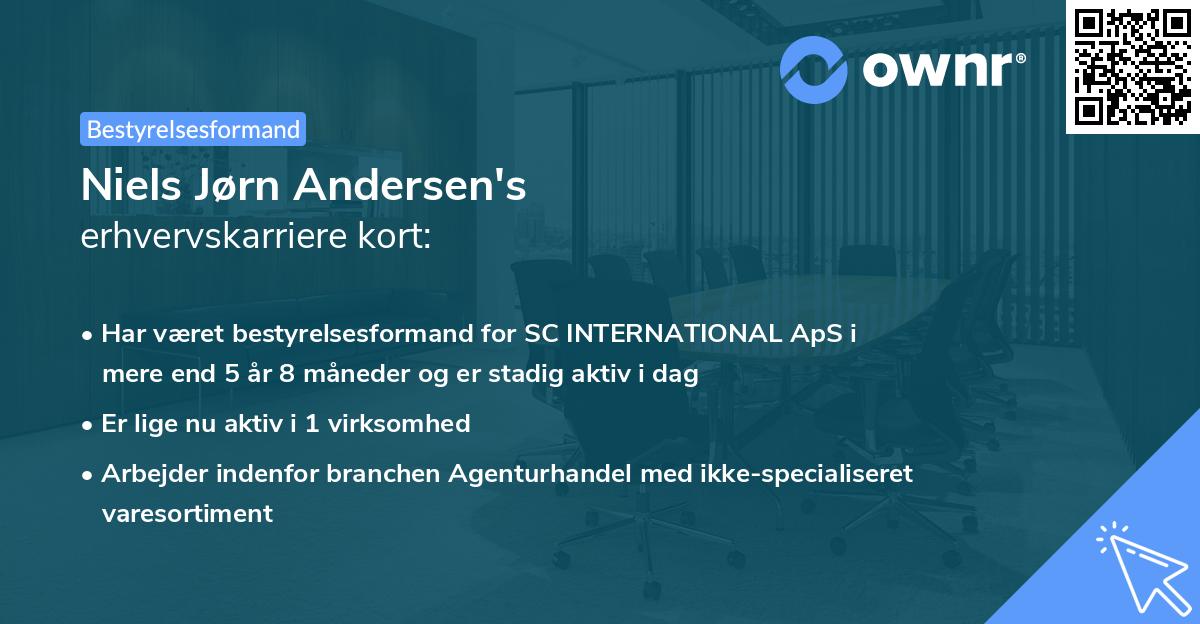 Niels Jørn Andersen's erhvervskarriere kort