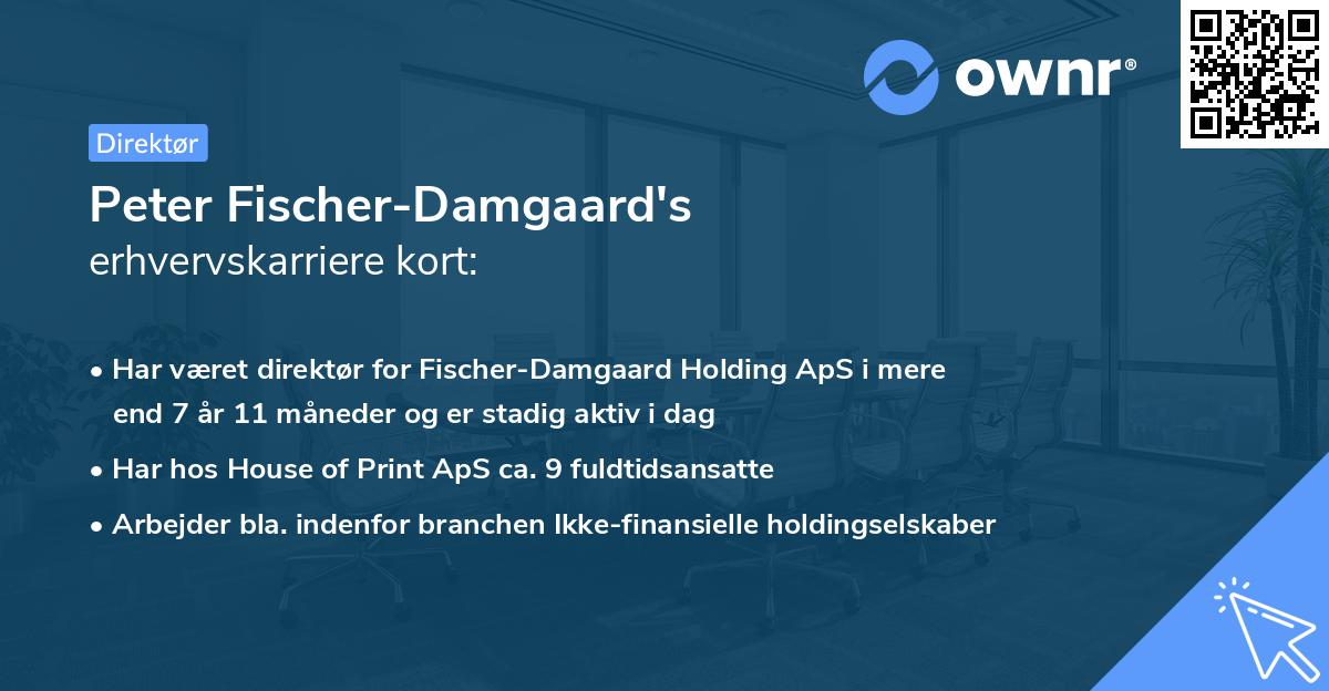 Peter Fischer-Damgaard's erhvervskarriere kort