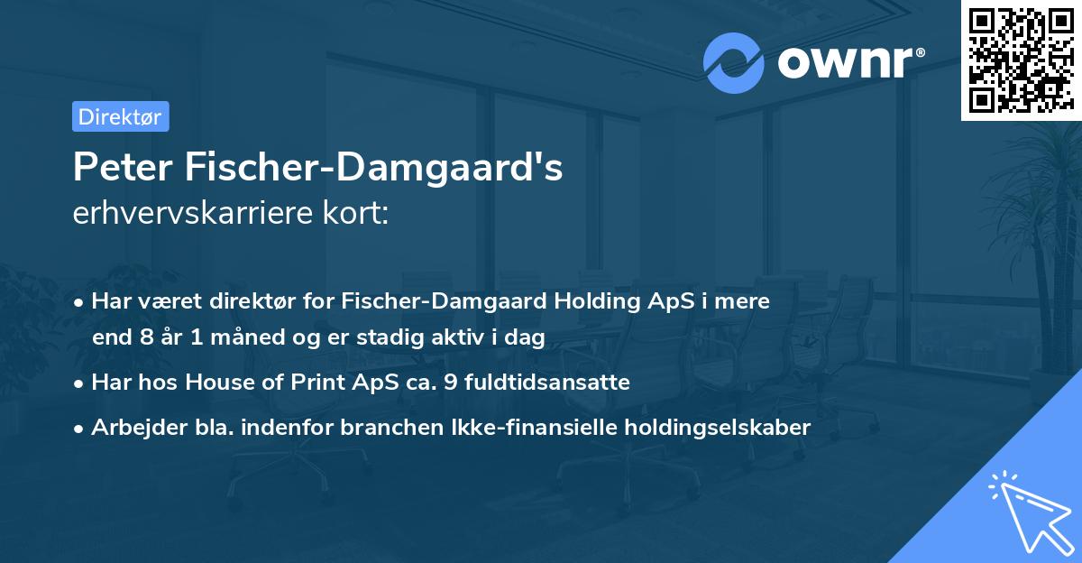 Peter Fischer-Damgaard's erhvervskarriere kort