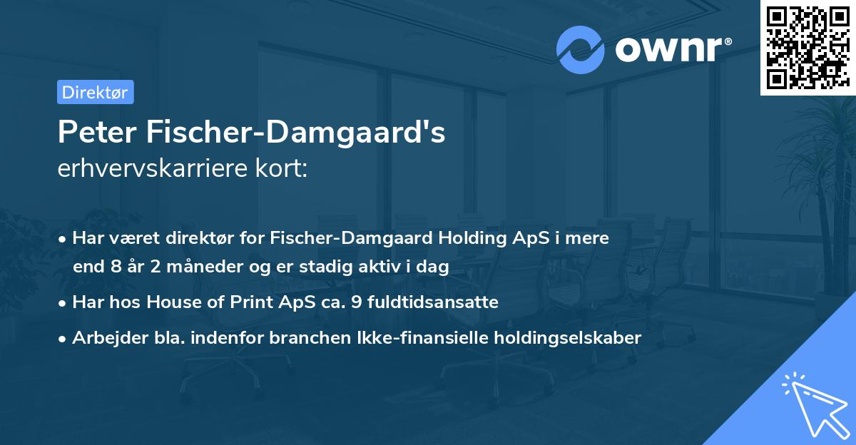 Peter Fischer-Damgaard's erhvervskarriere kort