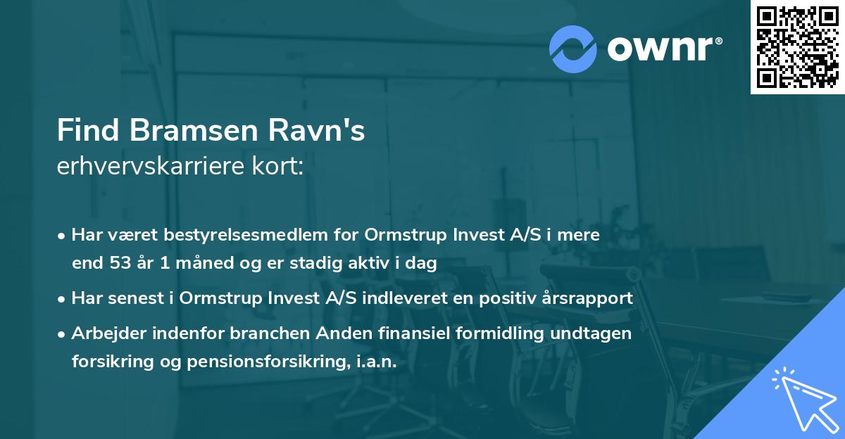 Find Bramsen Ravn's erhvervskarriere kort