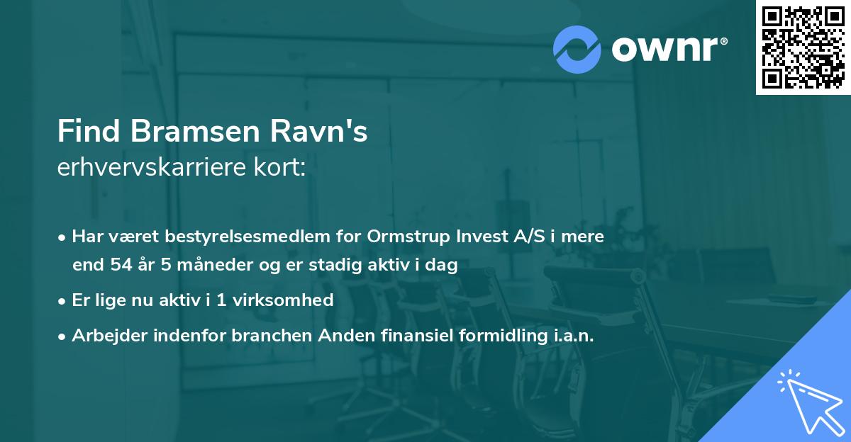 Find Bramsen Ravn's erhvervskarriere kort