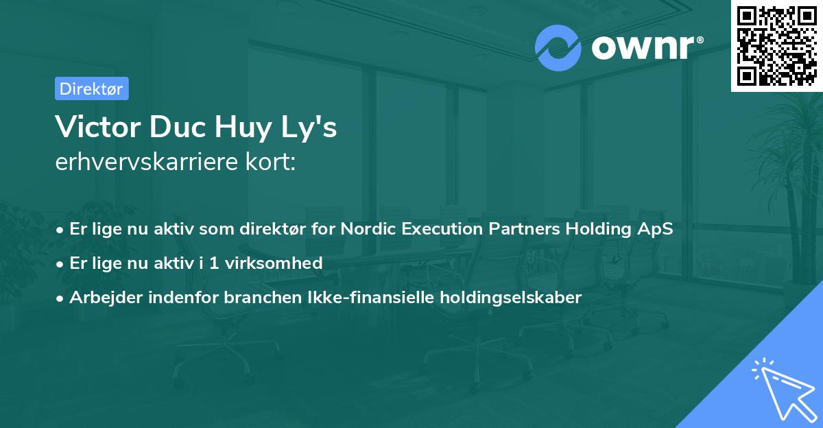 Victor Duc Huy Ly's erhvervskarriere kort