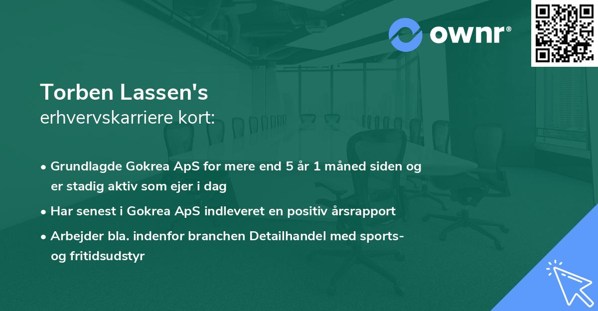 Torben Lassen's erhvervskarriere kort