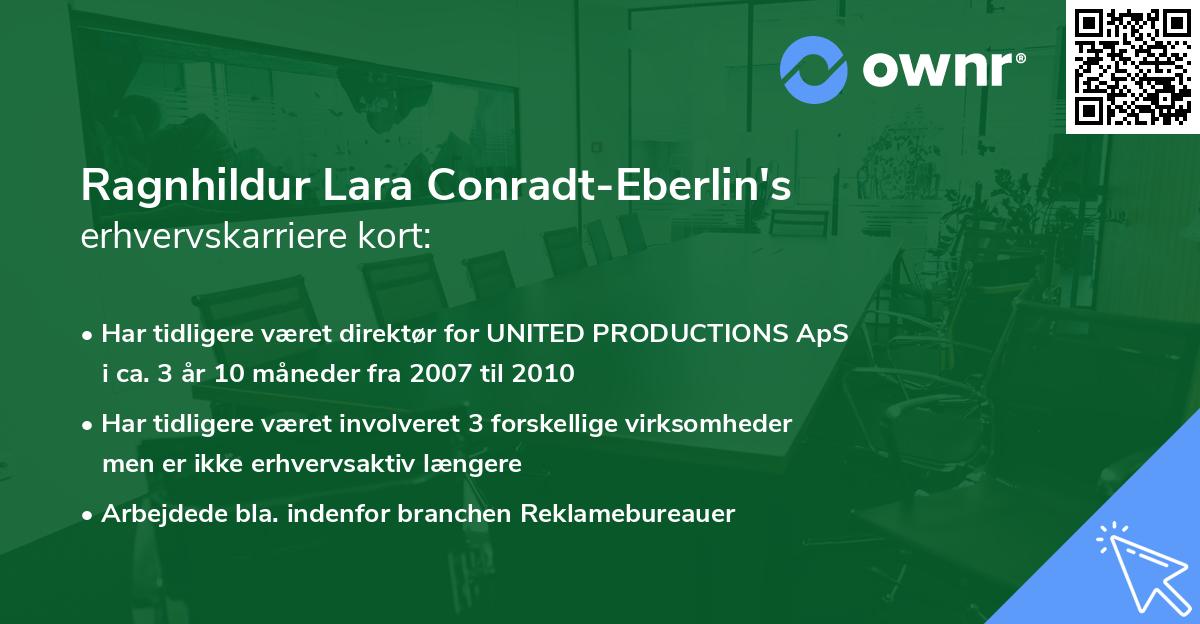Ragnhildur Lara Conradt-Eberlin's erhvervskarriere kort