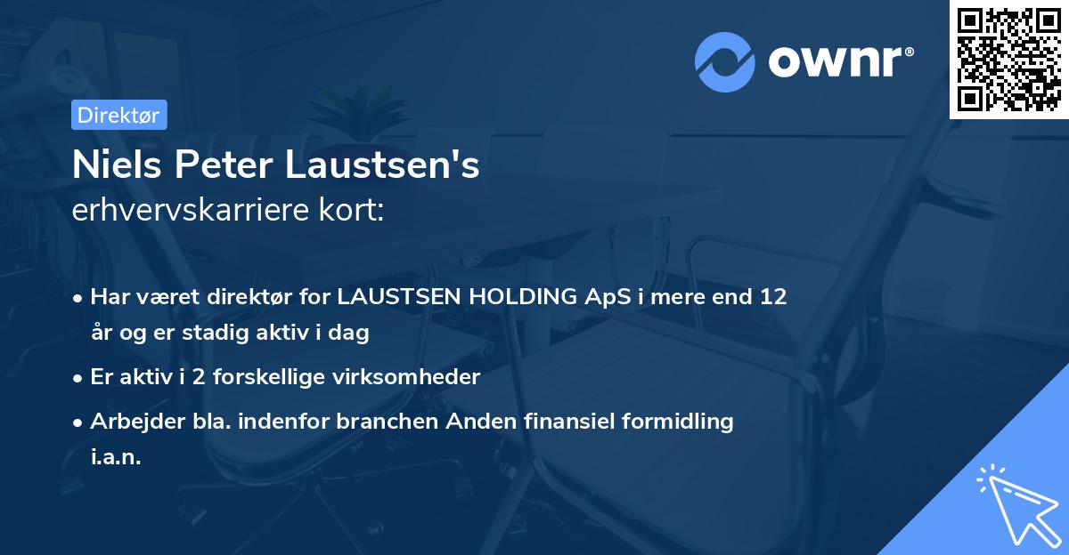 Niels Peter Laustsen's erhvervskarriere kort