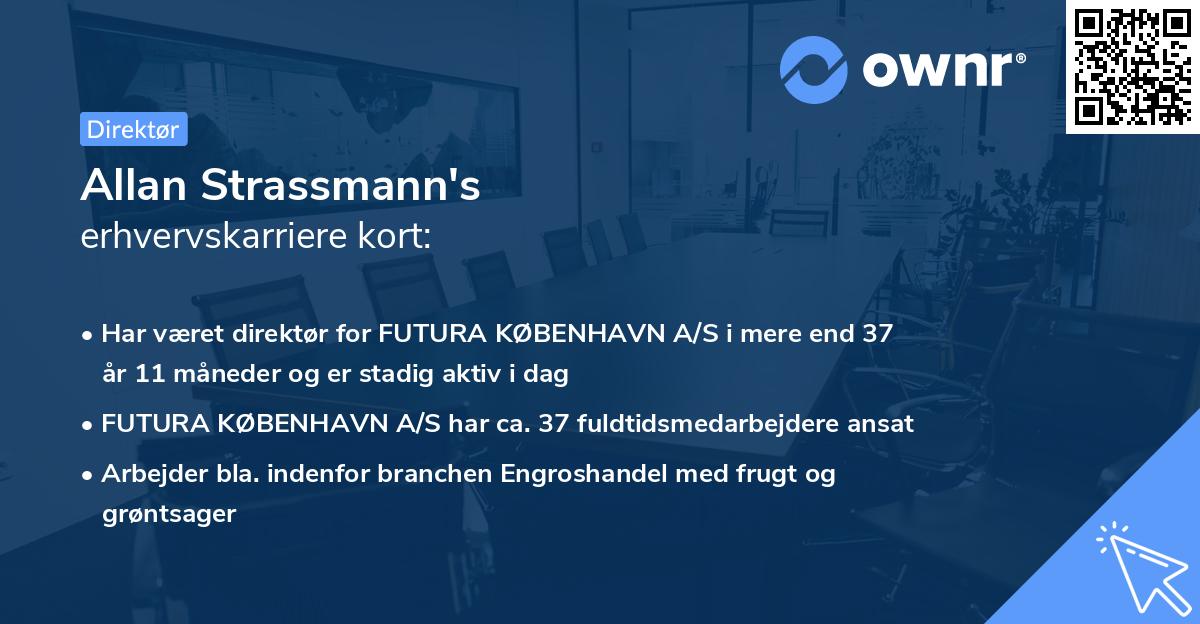 Allan Strassmann's erhvervskarriere kort