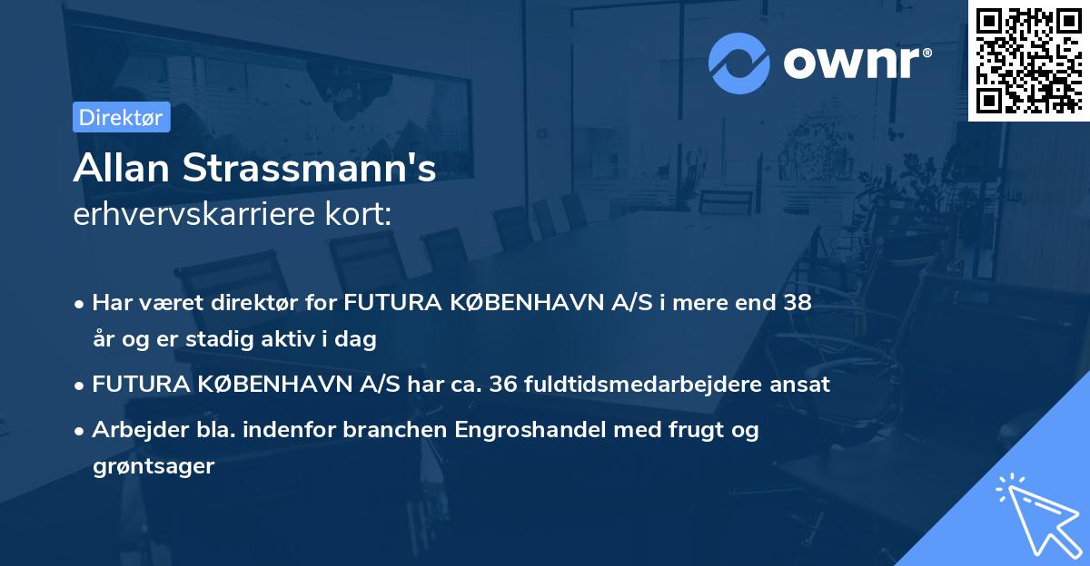 Allan Strassmann's erhvervskarriere kort