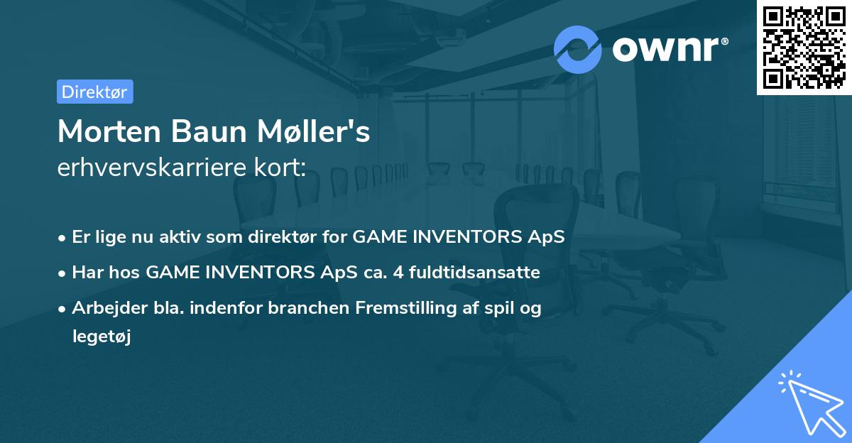 Morten Baun Møller's erhvervskarriere kort