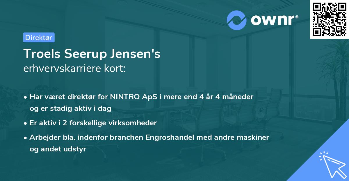 Troels Seerup Jensen's erhvervskarriere kort