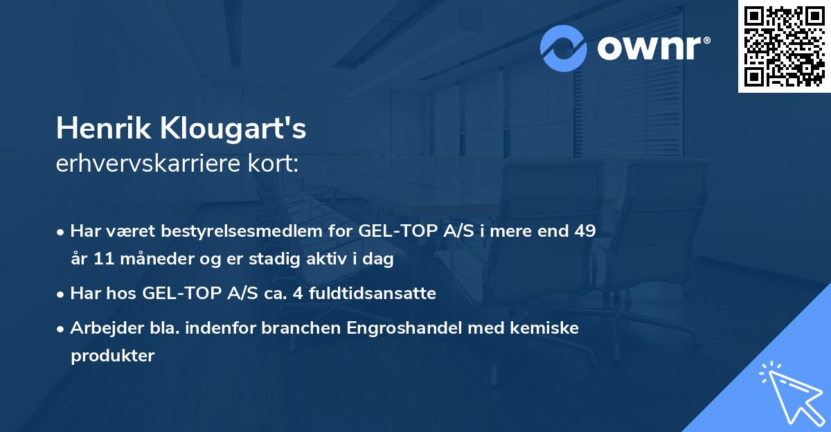 Henrik Klougart's erhvervskarriere kort