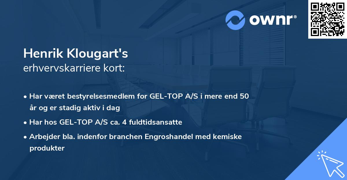 Henrik Klougart's erhvervskarriere kort
