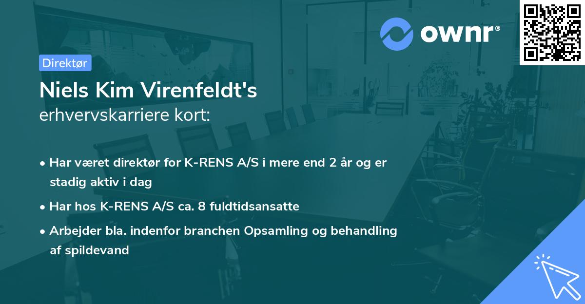 Niels Kim Virenfeldt's erhvervskarriere kort