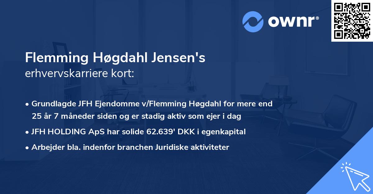 Flemming Høgdahl Jensen's erhvervskarriere kort