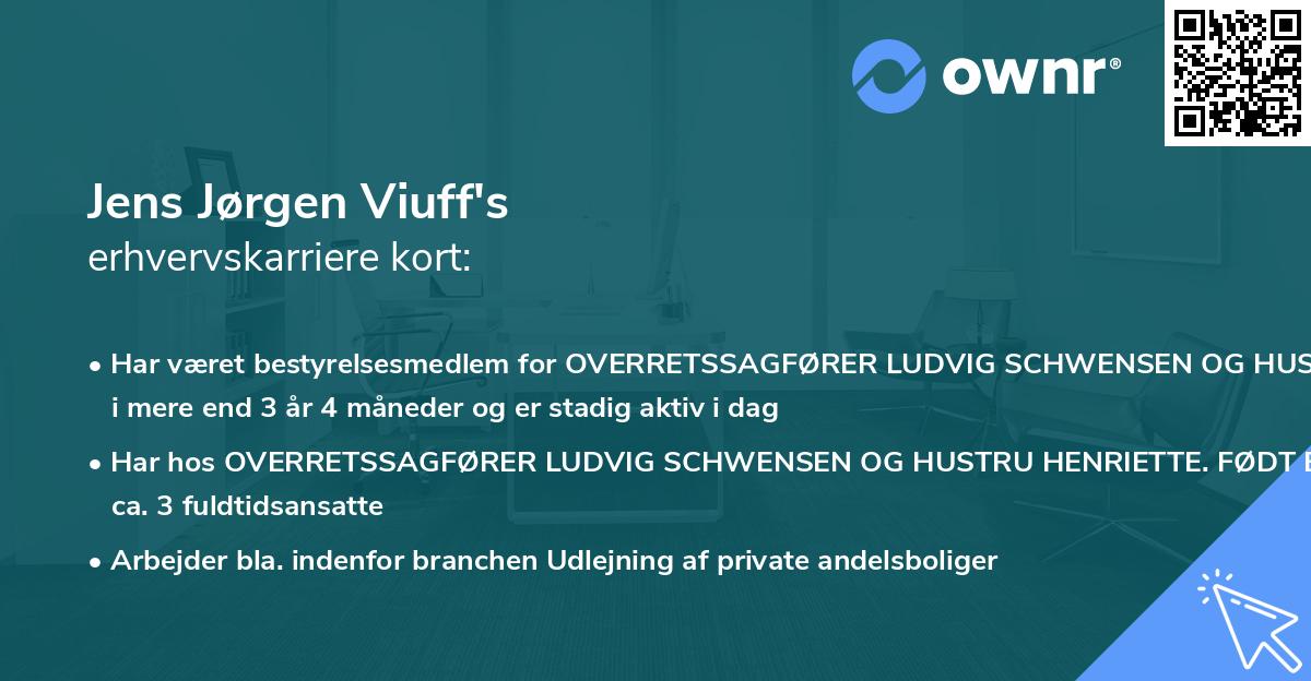 Jens Jørgen Viuff's erhvervskarriere kort