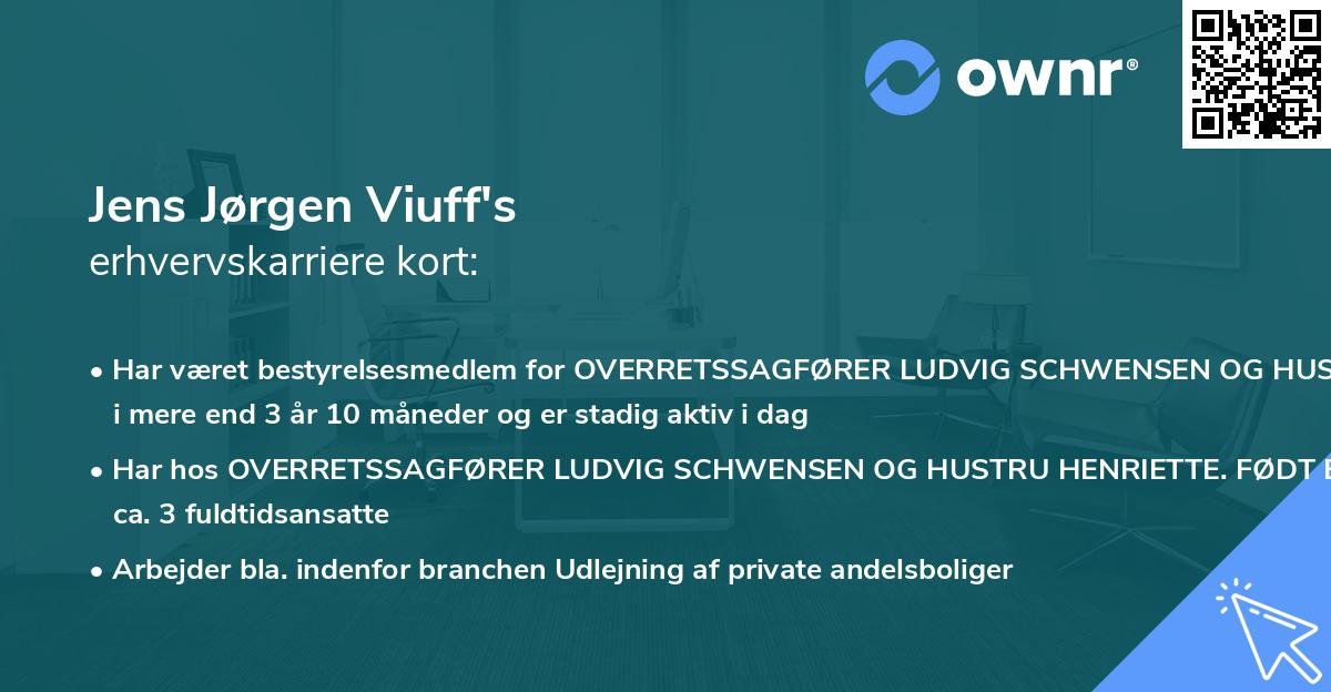 Jens Jørgen Viuff's erhvervskarriere kort