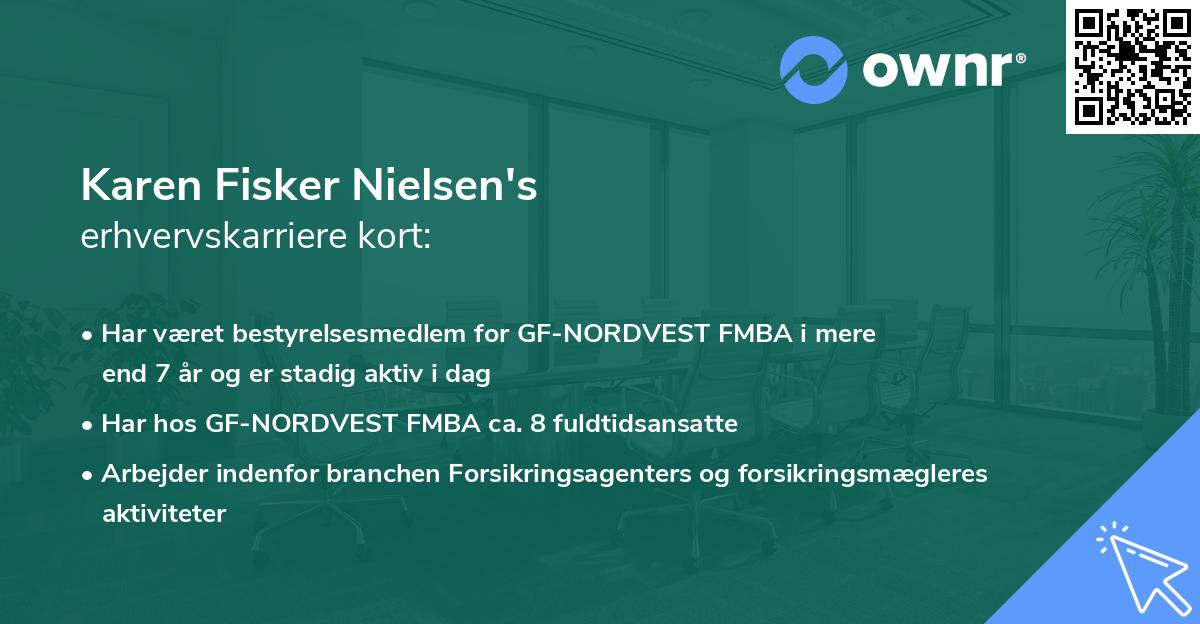 Karen Fisker Nielsen's erhvervskarriere kort