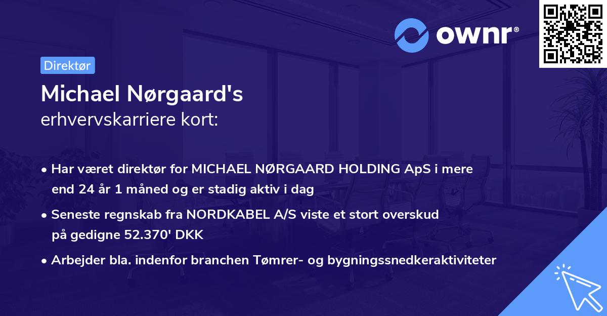 Michael Nørgaard's erhvervskarriere kort