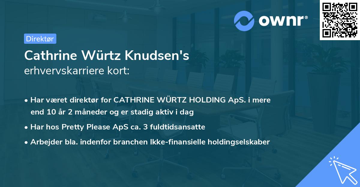 Cathrine Würtz Knudsen's erhvervskarriere kort