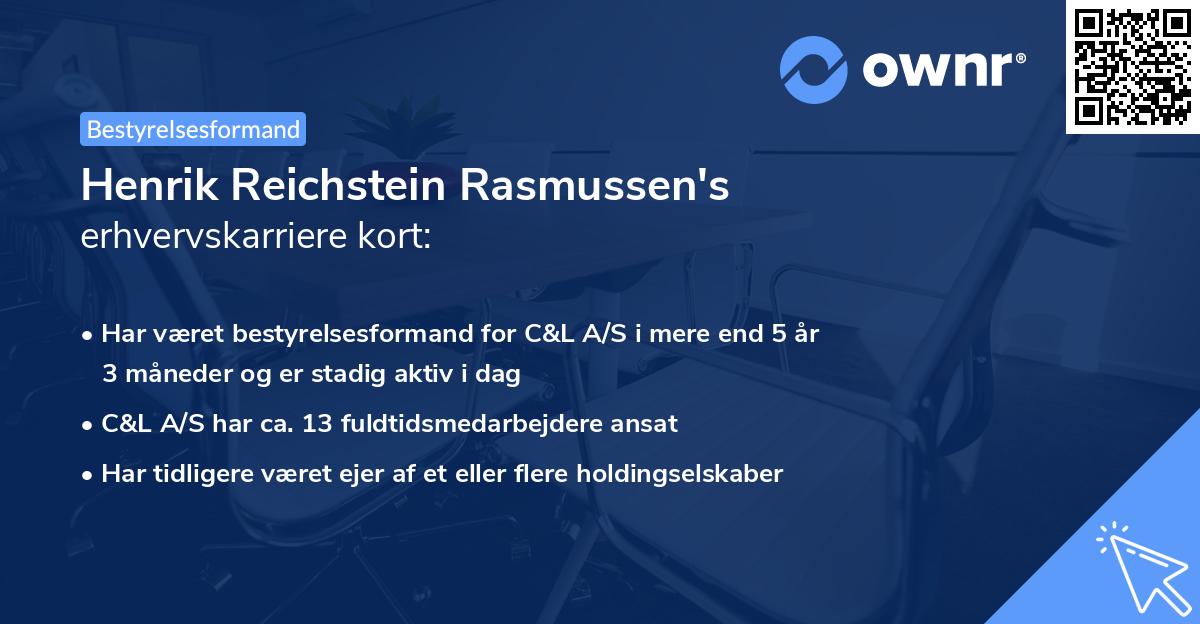 Henrik Reichstein Rasmussen's erhvervskarriere kort