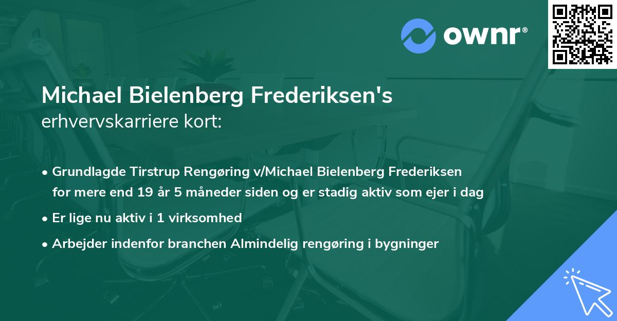 Michael Bielenberg Frederiksen's erhvervskarriere kort