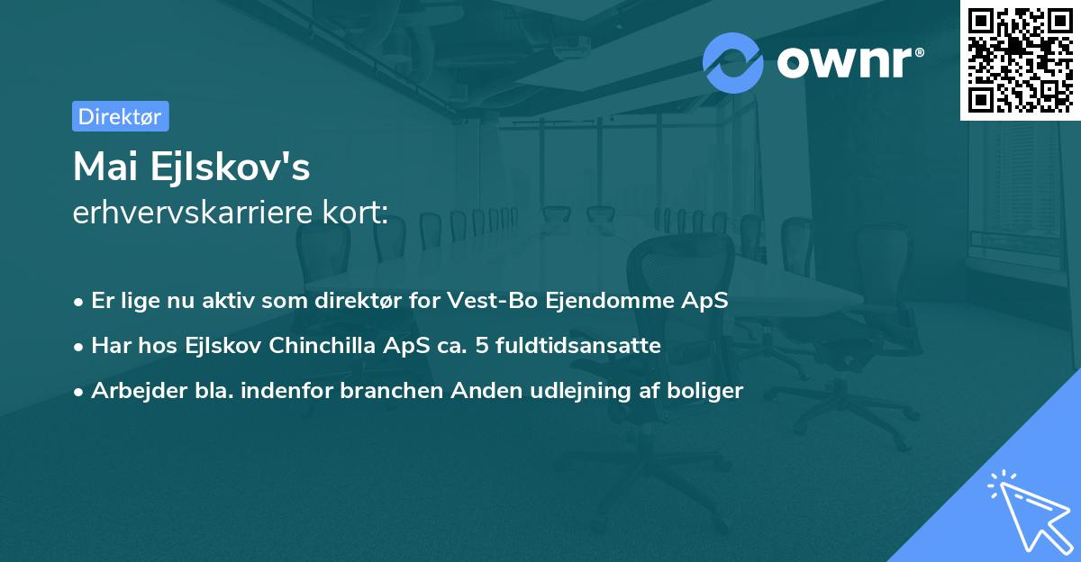 Mai Ejlskov's erhvervskarriere kort