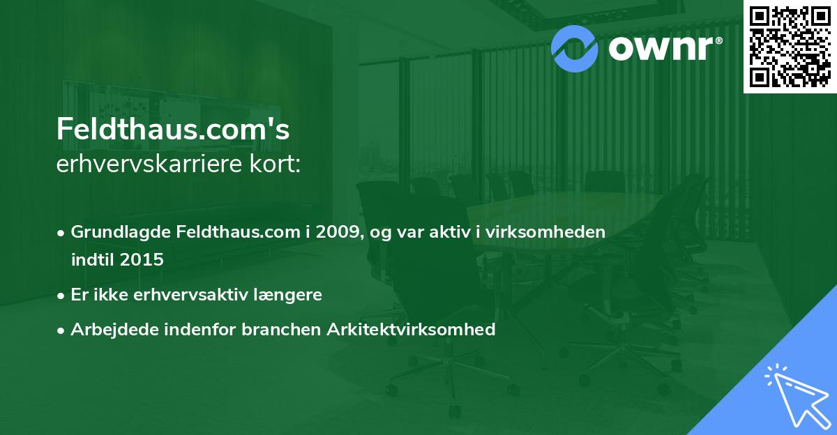 Feldthaus.com's erhvervskarriere kort