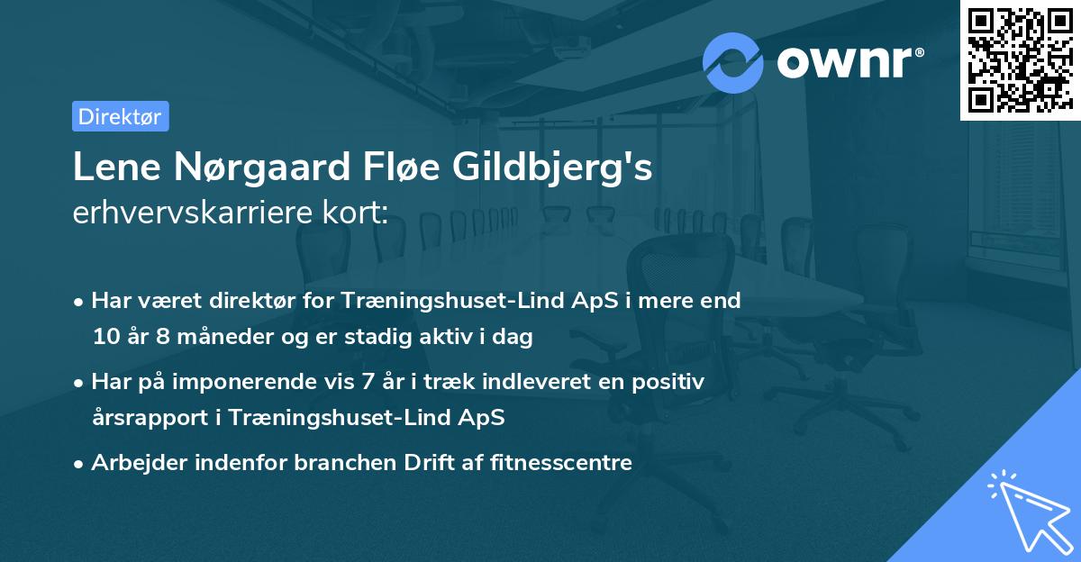 Lene Nørgaard Fløe Gildbjerg's erhvervskarriere kort