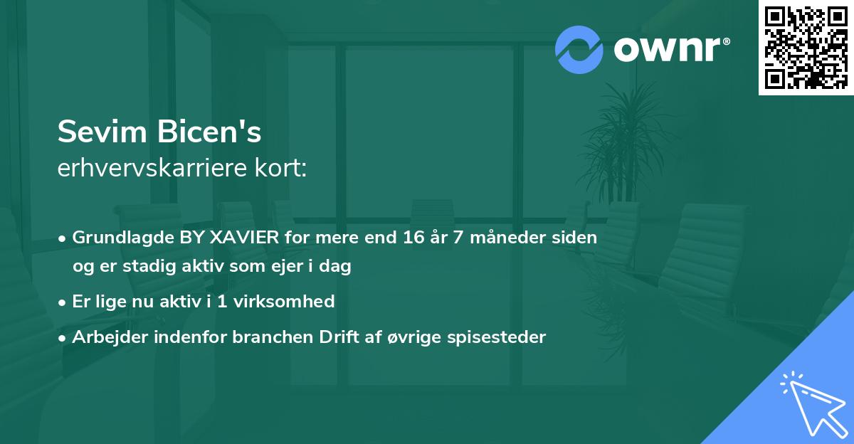 Sevim Bicen's erhvervskarriere kort