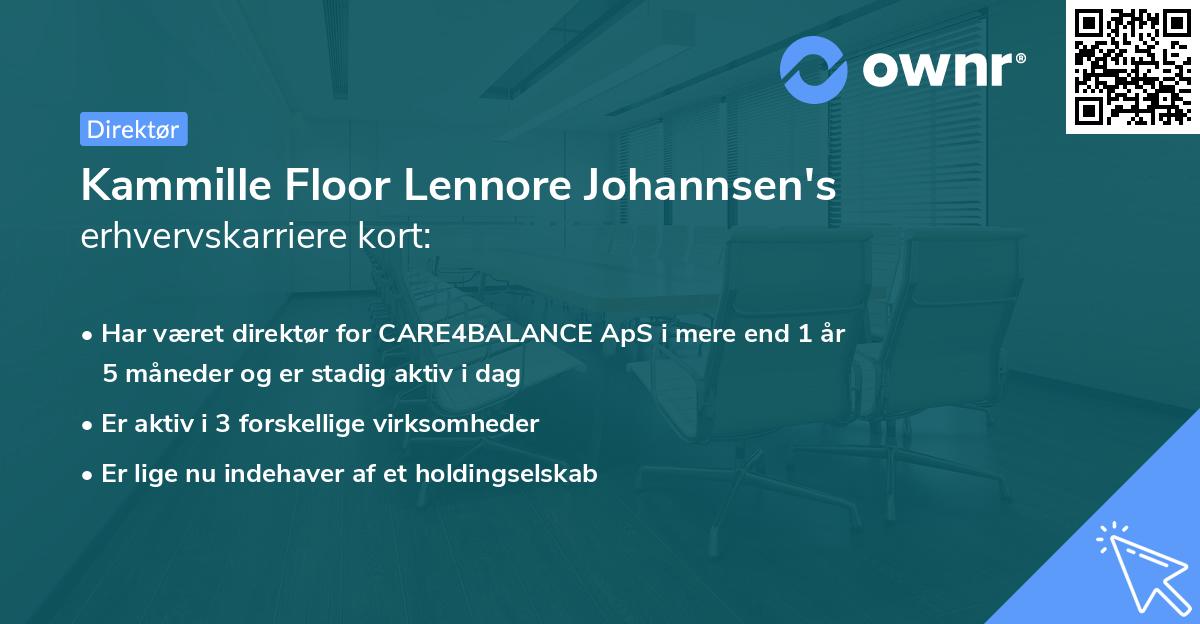 Kammille Floor Lennore Johannsen's erhvervskarriere kort