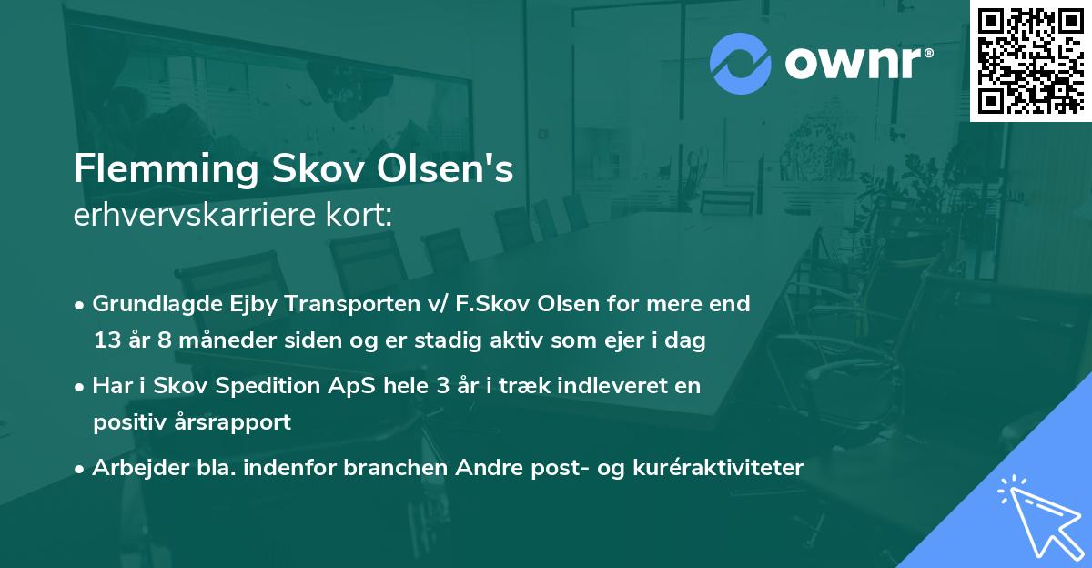 Flemming Skov Olsen's erhvervskarriere kort