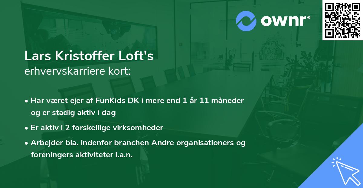 Lars Kristoffer Loft's erhvervskarriere kort