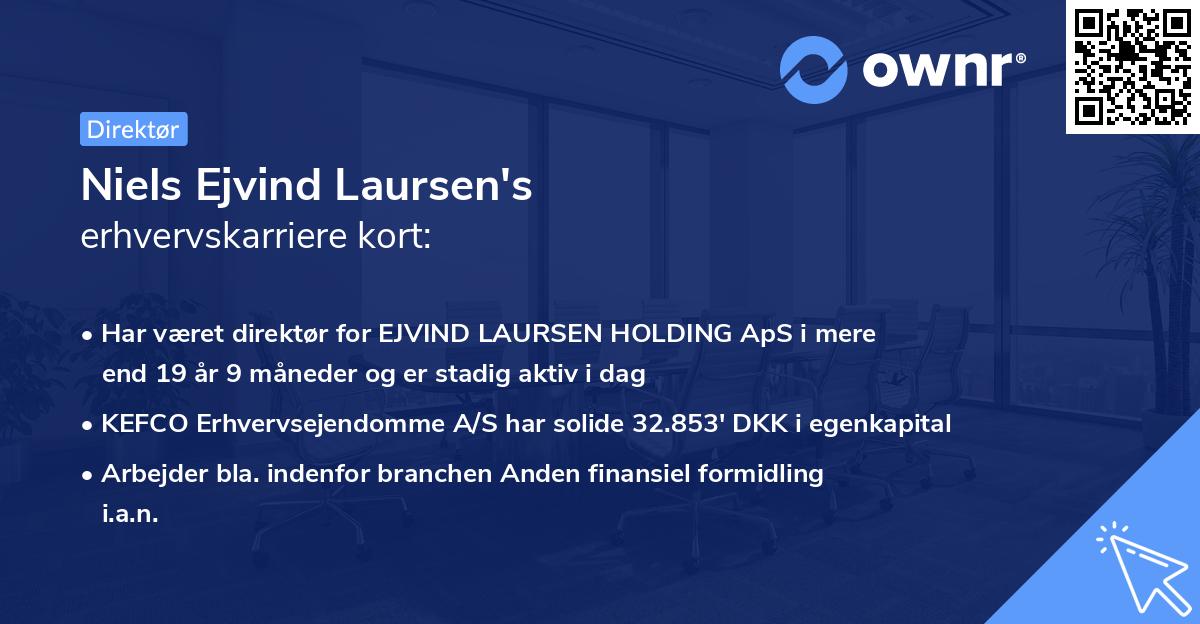 Niels Ejvind Laursen's erhvervskarriere kort
