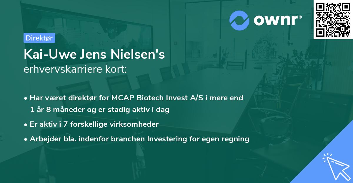Kai-Uwe Jens Nielsen's erhvervskarriere kort