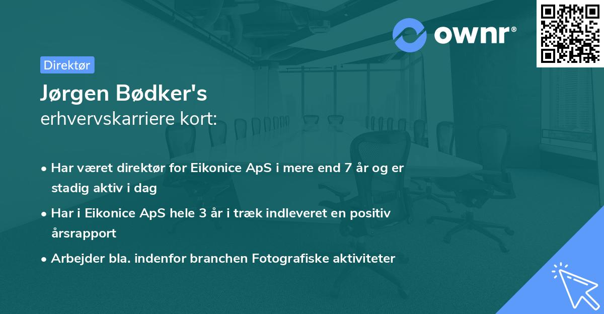 Jørgen Bødker's erhvervskarriere kort