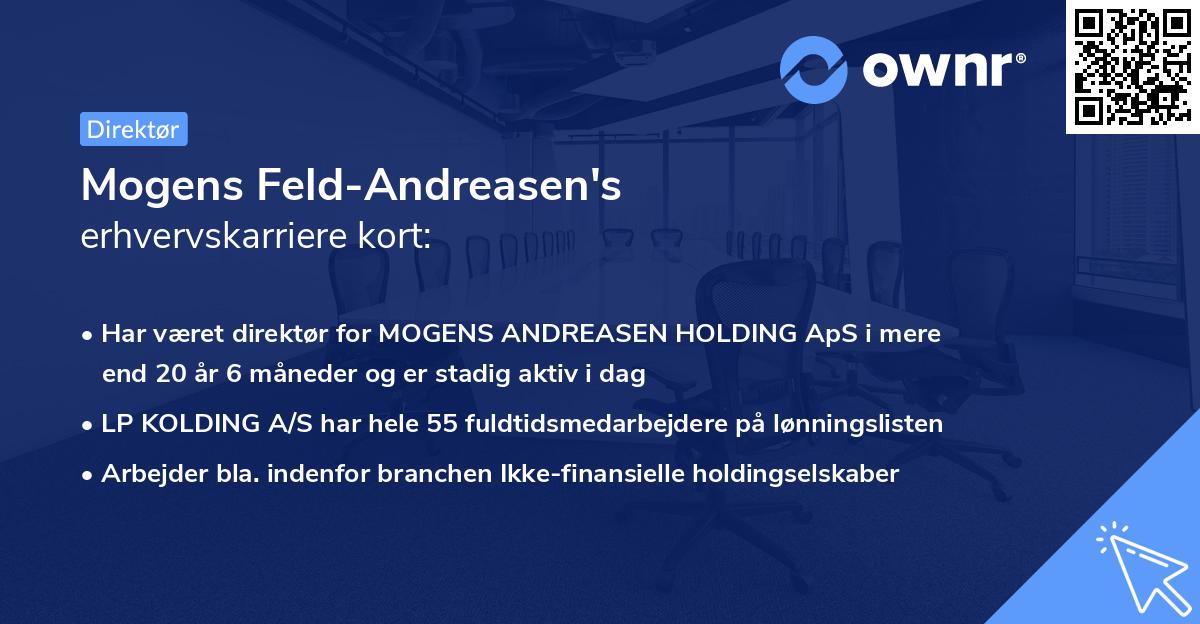 Mogens Feld-Andreasen's erhvervskarriere kort
